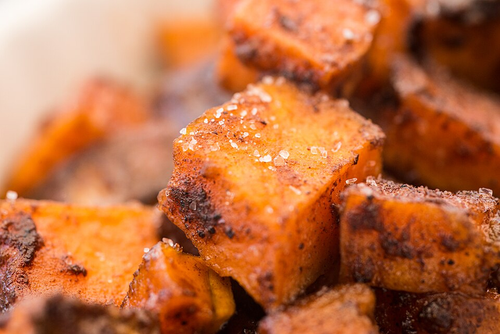 Brown Butter Sweet Potato — caramelized sweet potato with cinnamon and sea salt