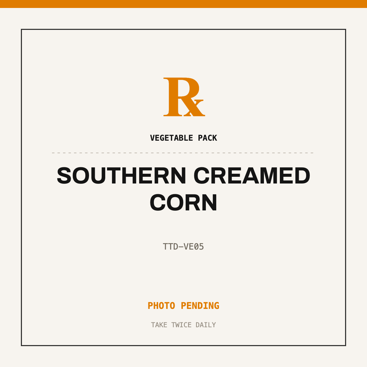 Southern Creamed Corn — photo pending