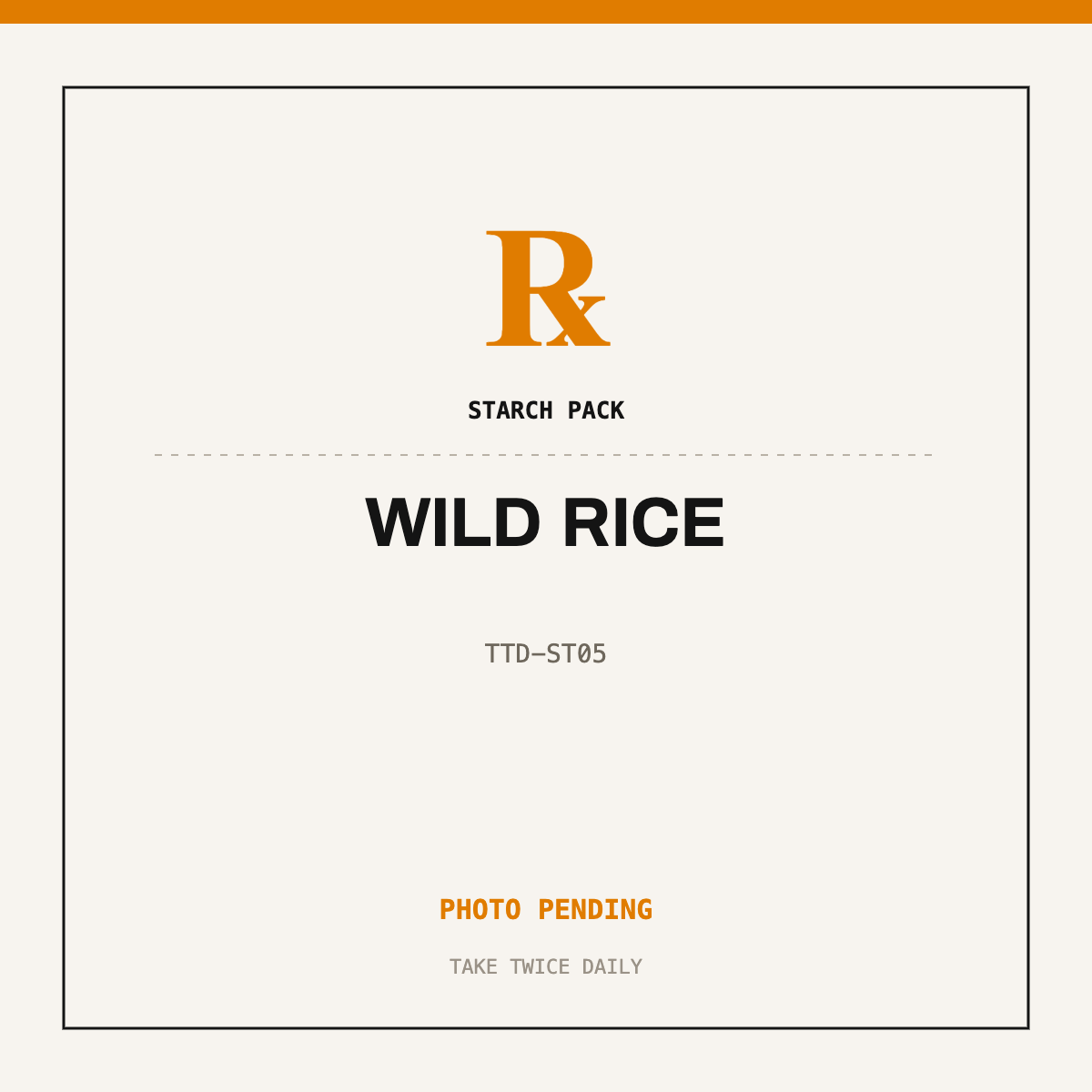 Wild Rice — photo pending